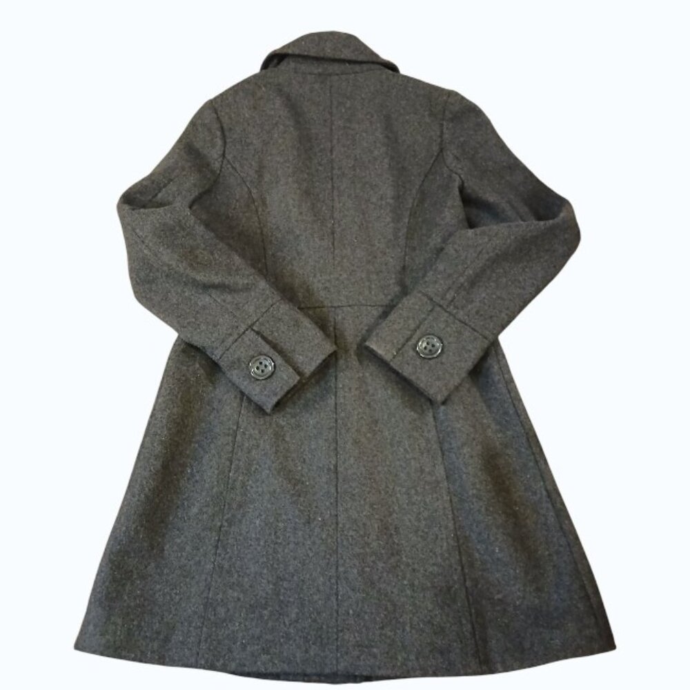 TULLE Dark Gray Long Wool Peacoat XS - Picture 5 of 9